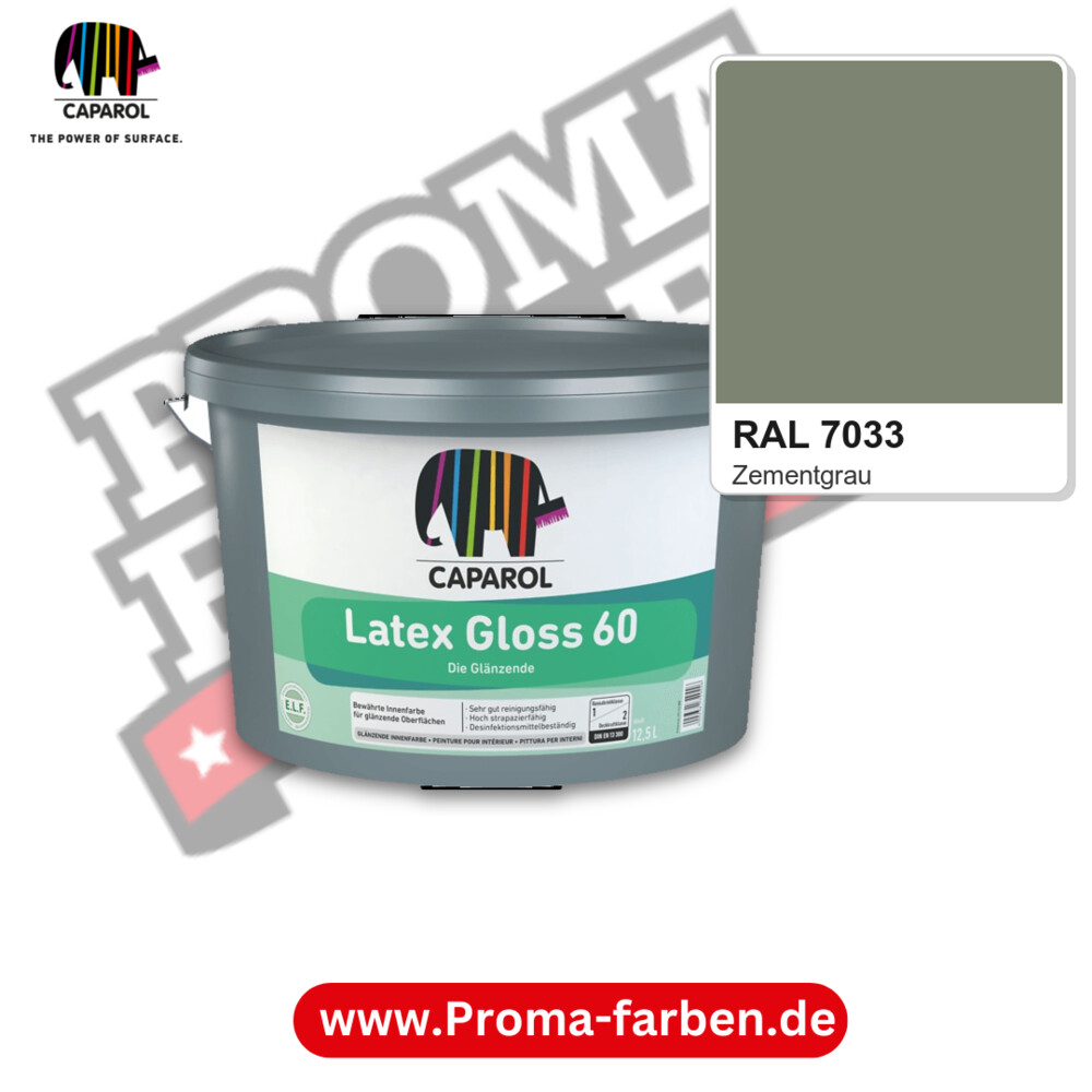 Caparol Latex Gloss 60 RAL 7033 kaufen Proma Farben Hamburg