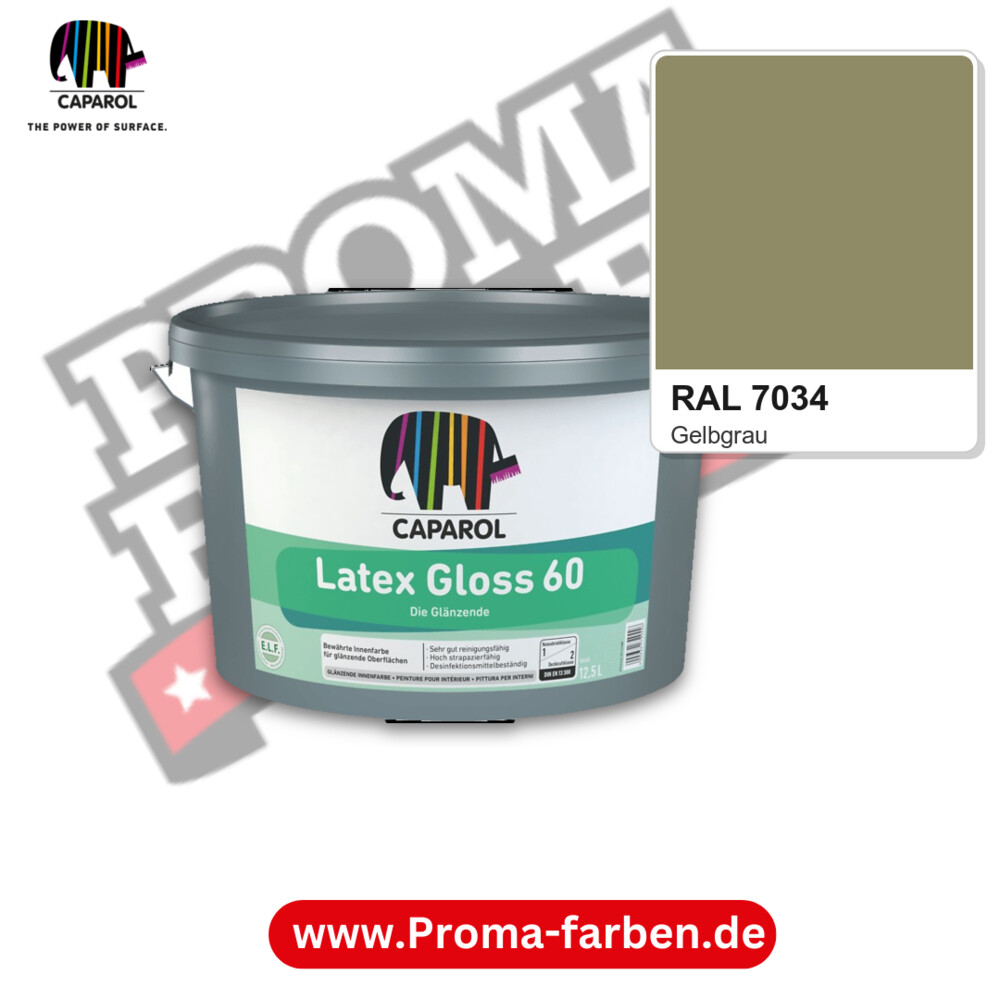 Caparol Latex Gloss 60 RAL 7034 kaufen Proma Farben Hamburg