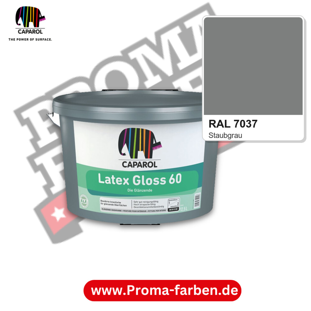 Caparol Latex Gloss 60 RAL 7037 kaufen Proma Farben Hamburg