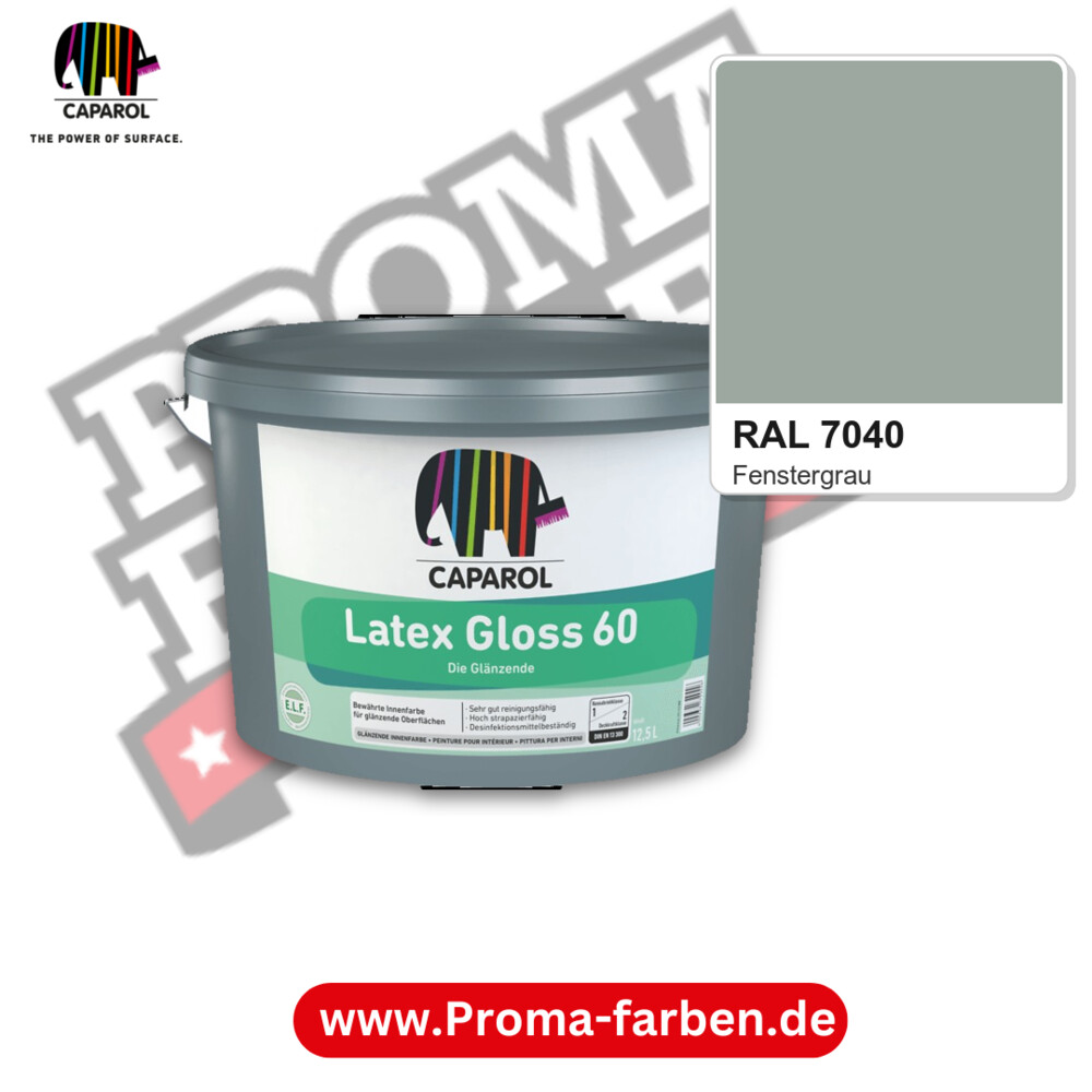 Caparol Latex Gloss 60 RAL 7040 kaufen Proma Farben Hamburg
