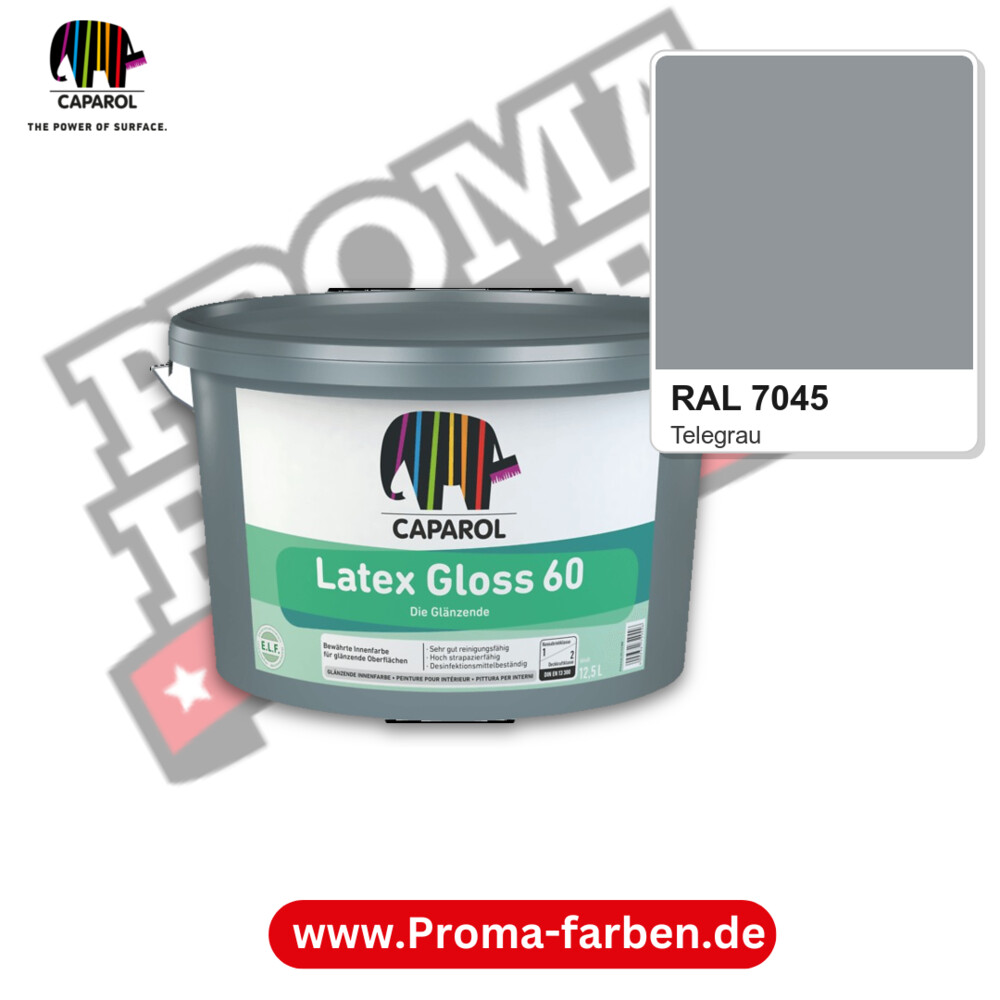 Caparol Latex Gloss 60 RAL 7045 kaufen Proma Farben Hamburg