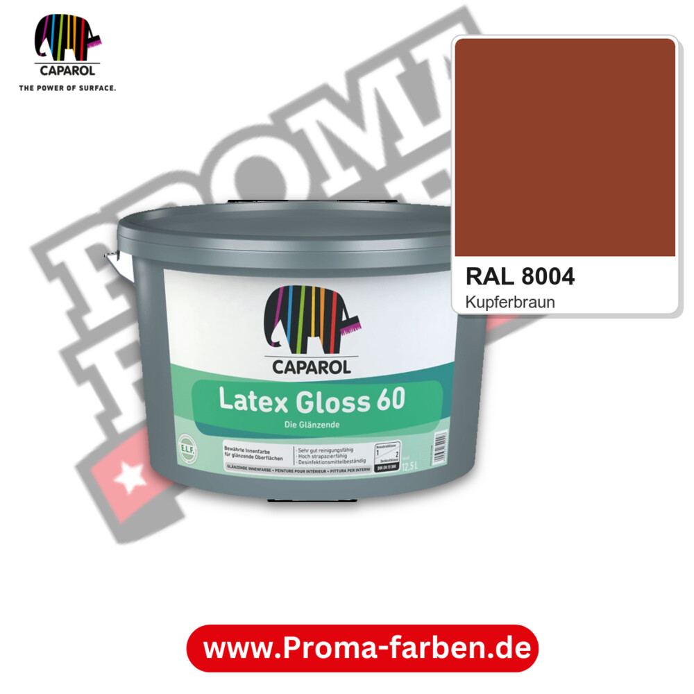 Caparol Latex Gloss 60 RAL 8004 kaufen Proma Farben Hamburg