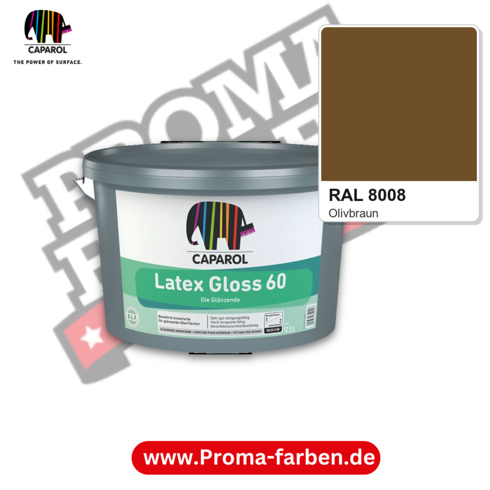 Caparol Latex Gloss 60 RAL 8008 kaufen Proma Farben Hamburg