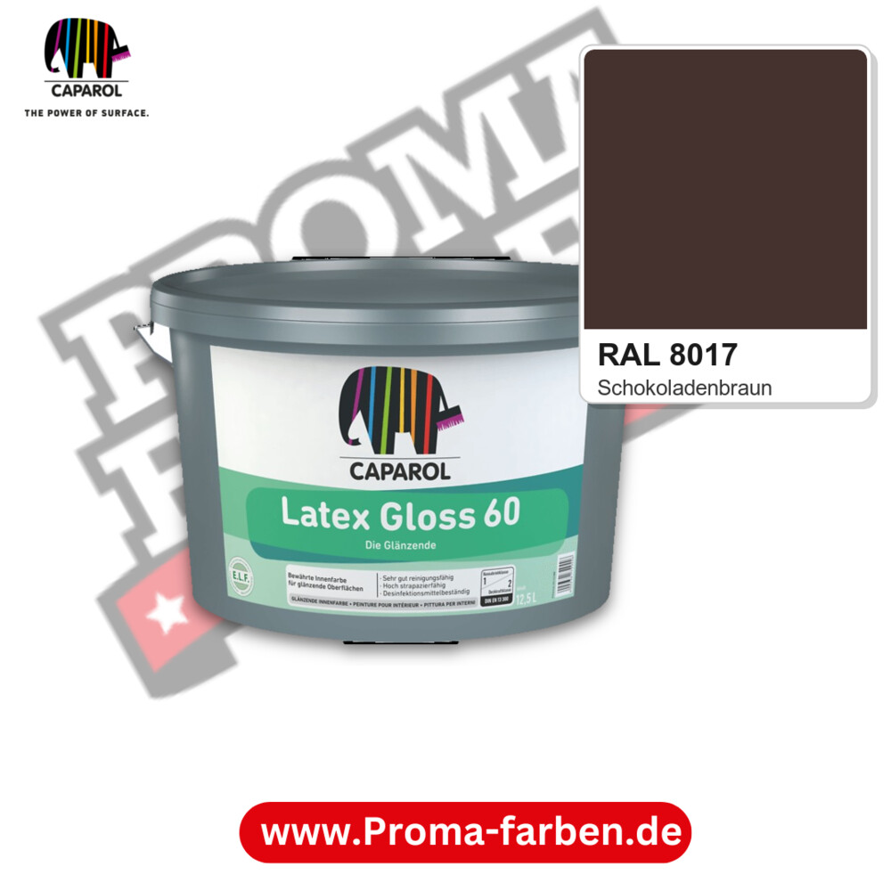Caparol Latex Gloss 60 RAL 8017 kaufen Proma Farben Hamburg