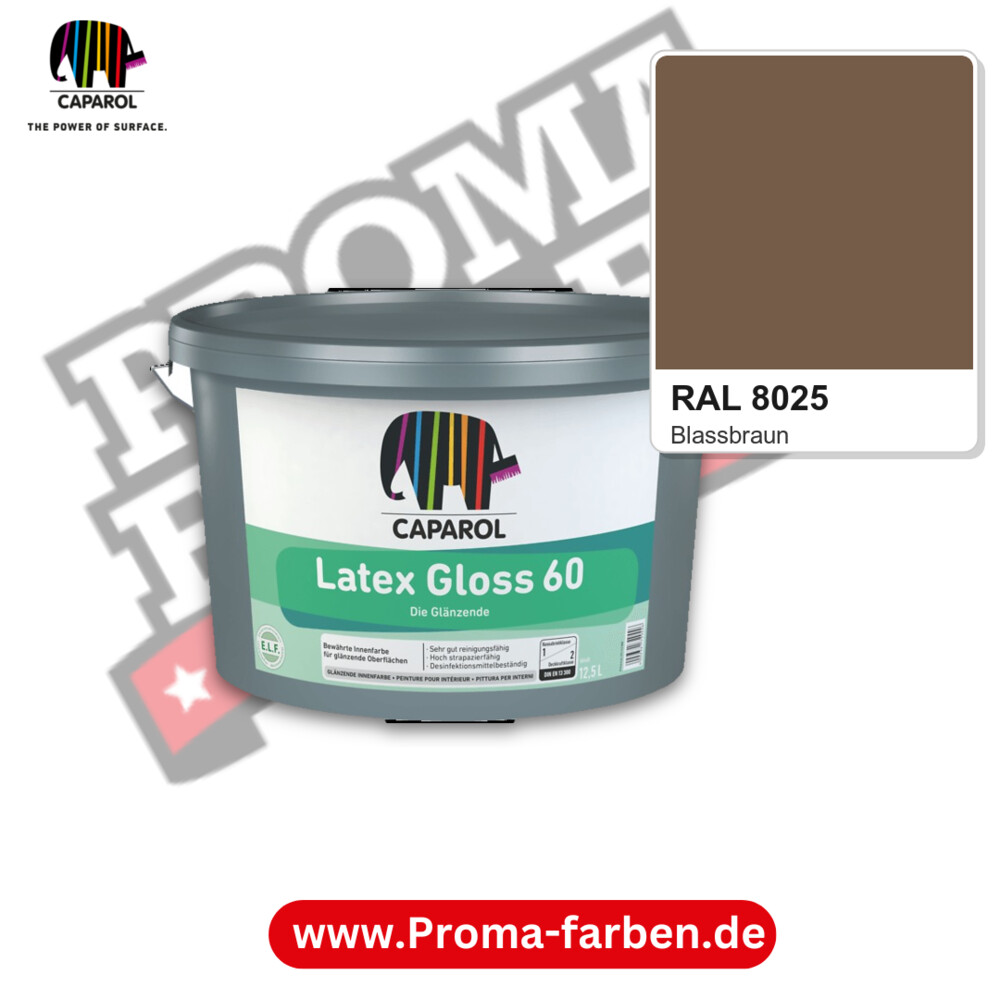 Caparol Latex Gloss 60 RAL 8025 kaufen Proma Farben Hamburg