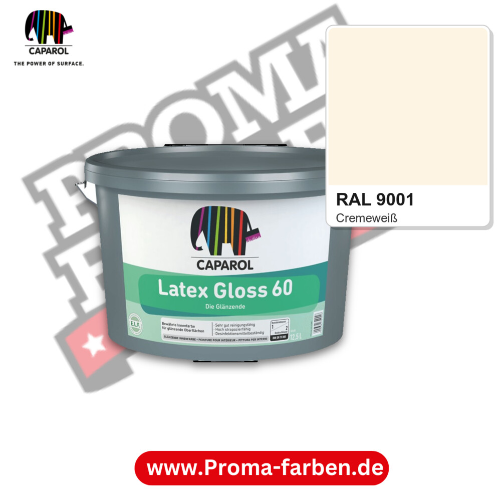 Caparol Latex Gloss 60 RAL 9001 kaufen Proma Farben Hamburg