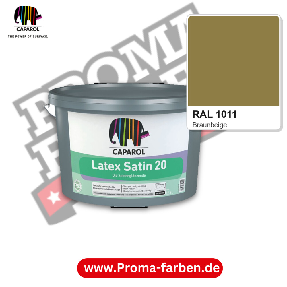 Caparol Latex Satin 20 RAL 1011 kaufen Proma Farben Hamburg