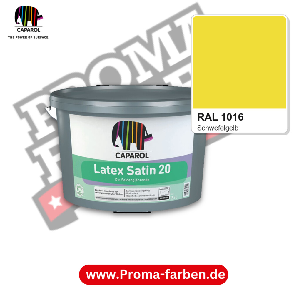 Caparol Latex Satin 20 RAL 1016 kaufen Proma Farben Hamburg
