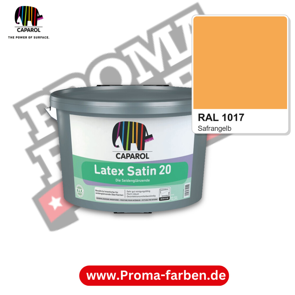 Caparol Latex Satin 20 RAL 1017 kaufen Proma Farben Hamburg