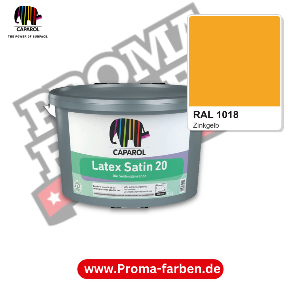 Caparol Latex Satin 20 RAL 1018 kaufen Proma Farben Hamburg