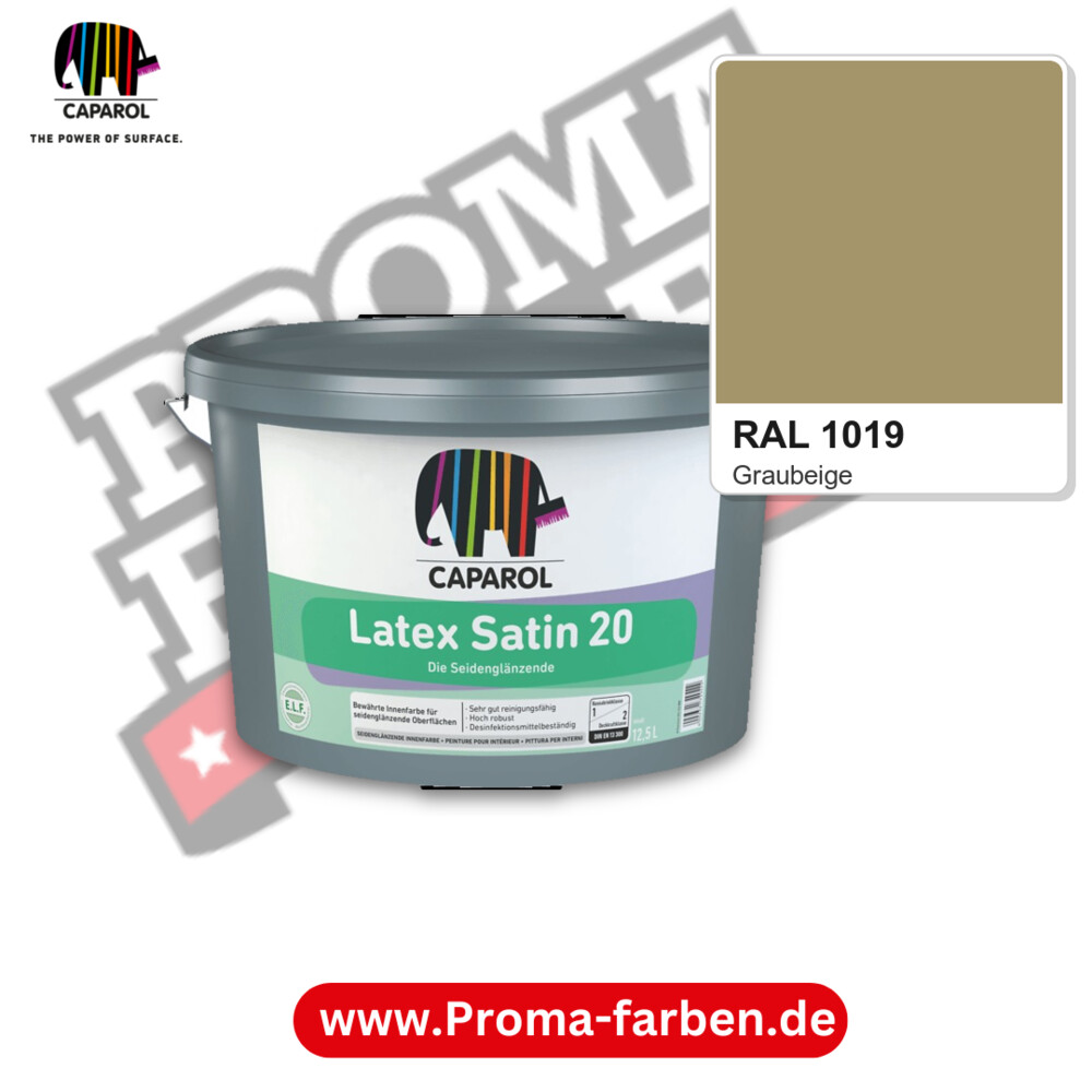 Caparol Latex Satin 20 RAL 1019 kaufen Proma Farben Hamburg