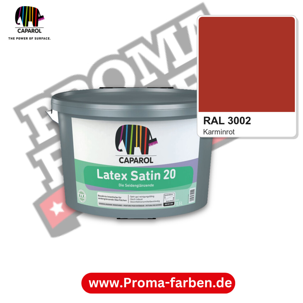 Caparol Latex Satin 20 RAL 3002 kaufen Proma Farben Hamburg