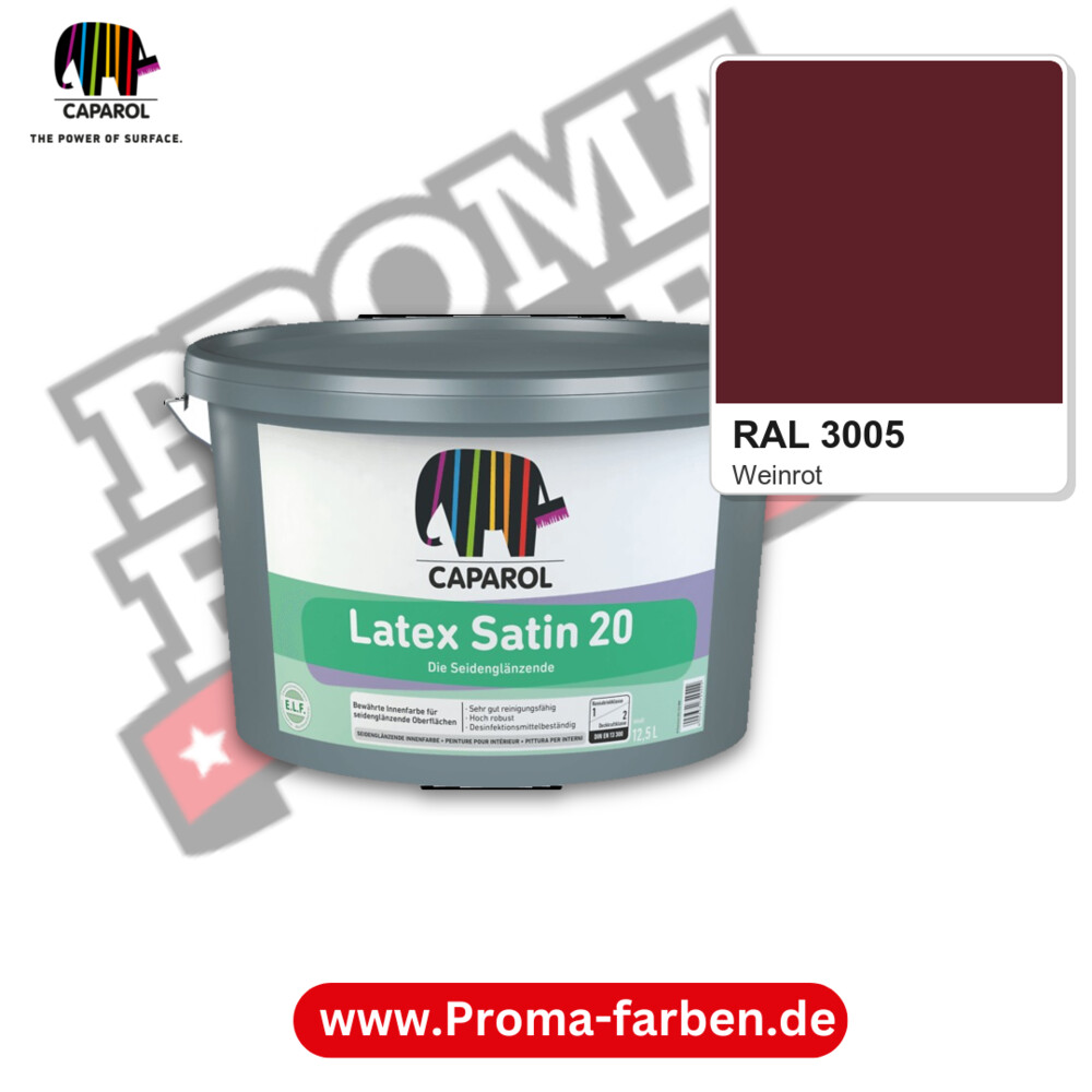 Caparol Latex Satin 20 RAL 3005 kaufen Proma Farben Hamburg