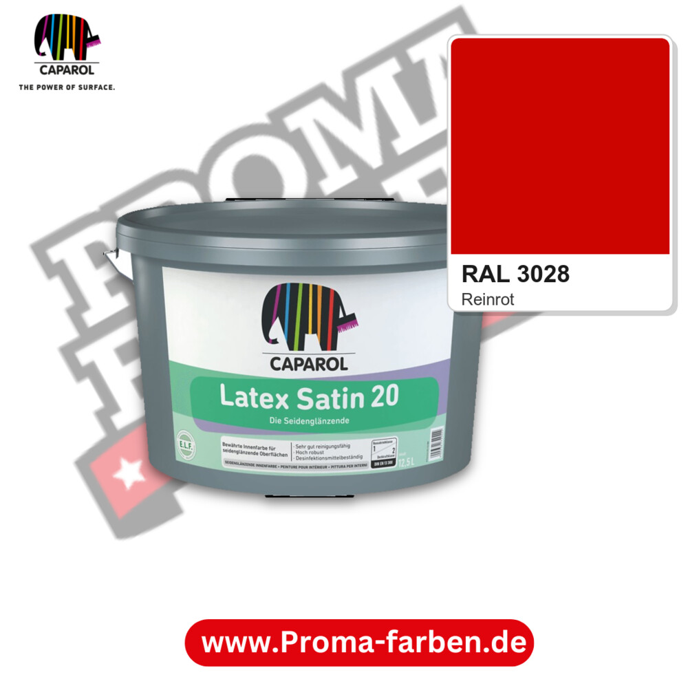 Caparol Latex Satin 20 RAL 3028 kaufen Proma Farben Hamburg