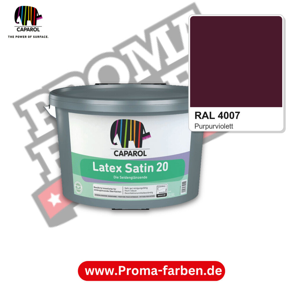Caparol Latex Satin 20 RAL 4007 kaufen Proma Farben Hamburg