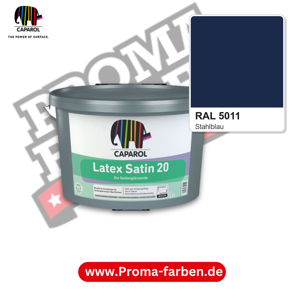 Caparol Latex Satin 20 RAL 5011 kaufen Proma Farben Hamburg
