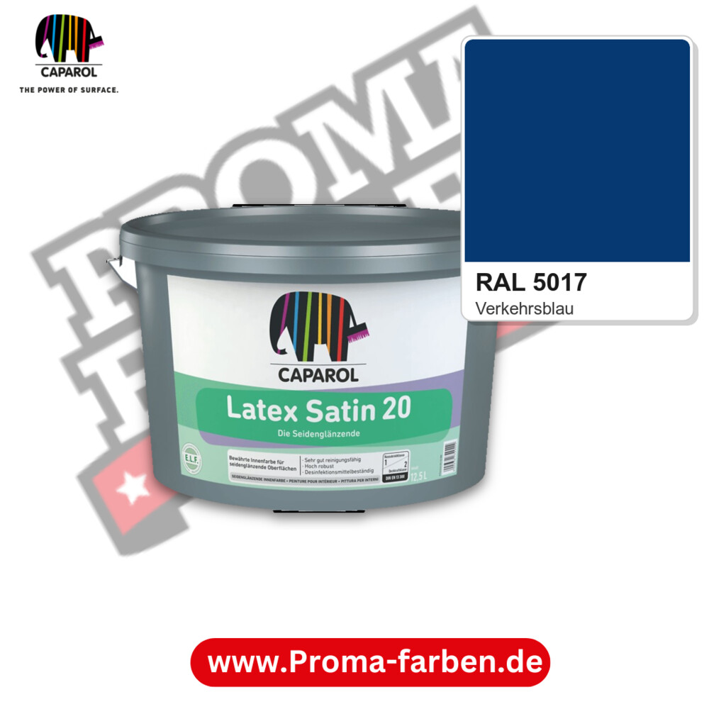 Caparol Latex Satin 20 RAL 5017 kaufen Proma Farben Hamburg