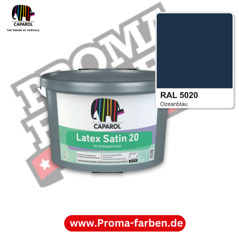 Caparol Latex Satin 20 RAL 5020 kaufen Proma Farben Hamburg