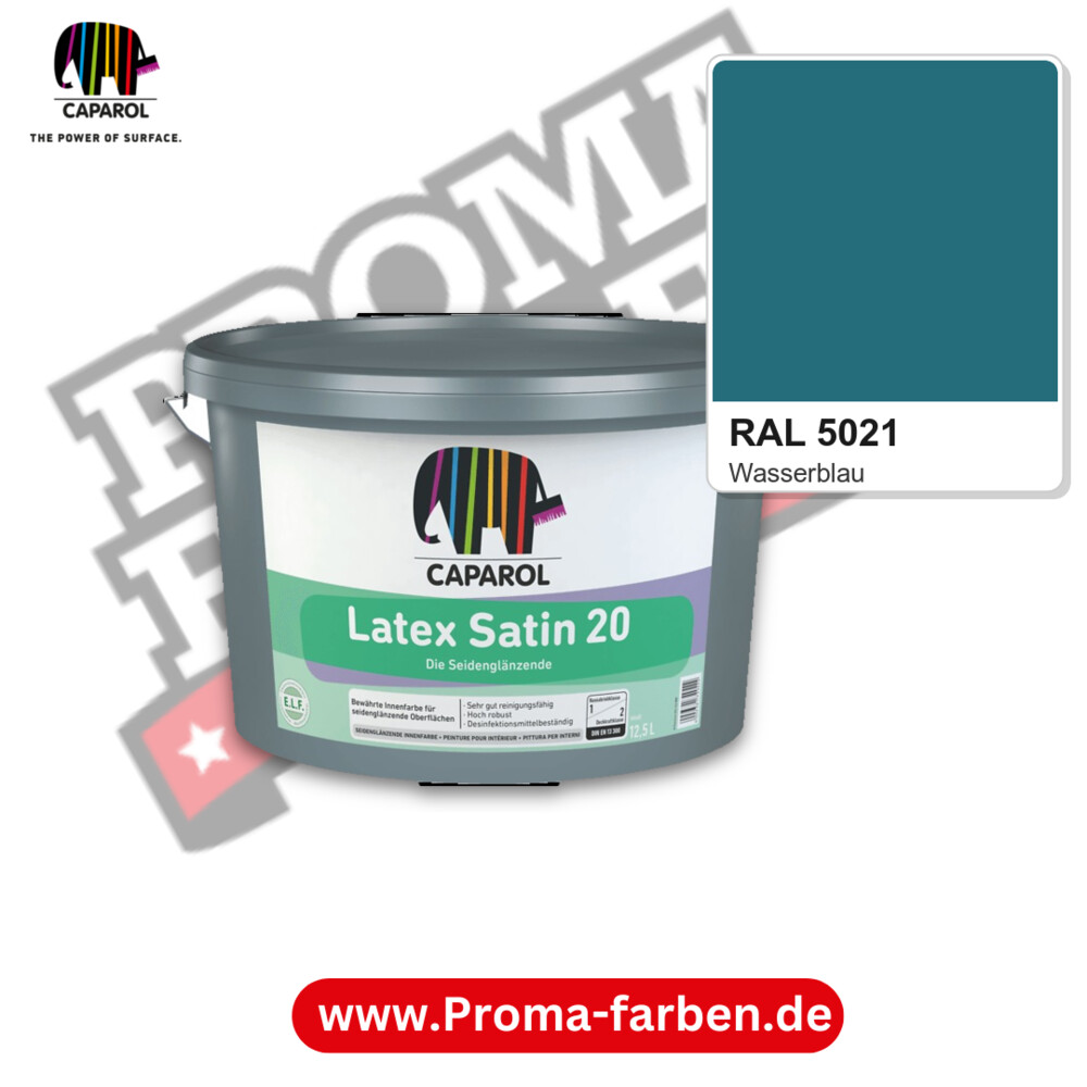 Caparol Latex Satin 20 RAL 5021 kaufen Proma Farben Hamburg