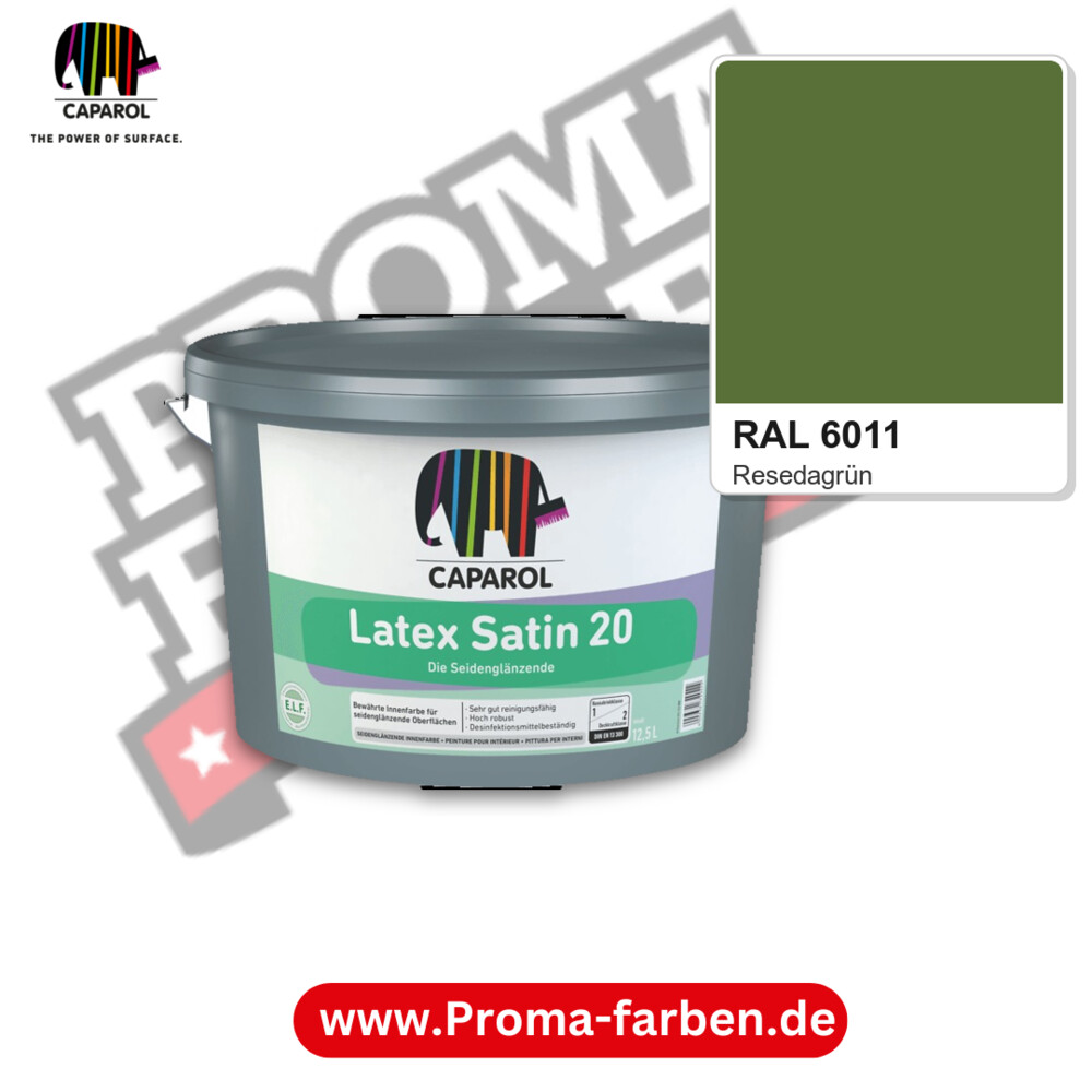 Caparol Latex Satin 20 RAL 6011 kaufen Proma Farben Hamburg