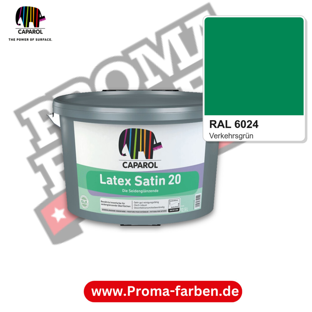 Caparol Latex Satin 20 RAL 6024 kaufen Proma Farben Hamburg