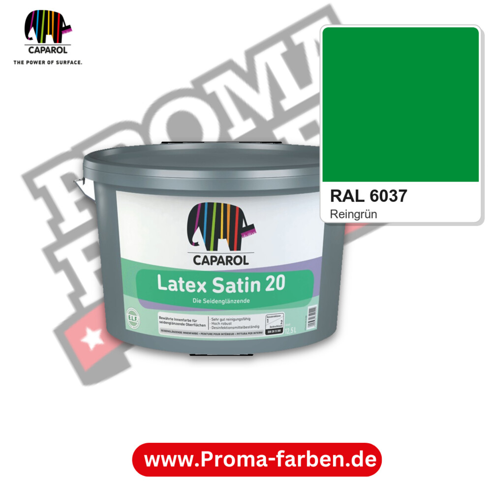 Caparol Latex Satin 20 RAL 6037 kaufen Proma Farben Hamburg