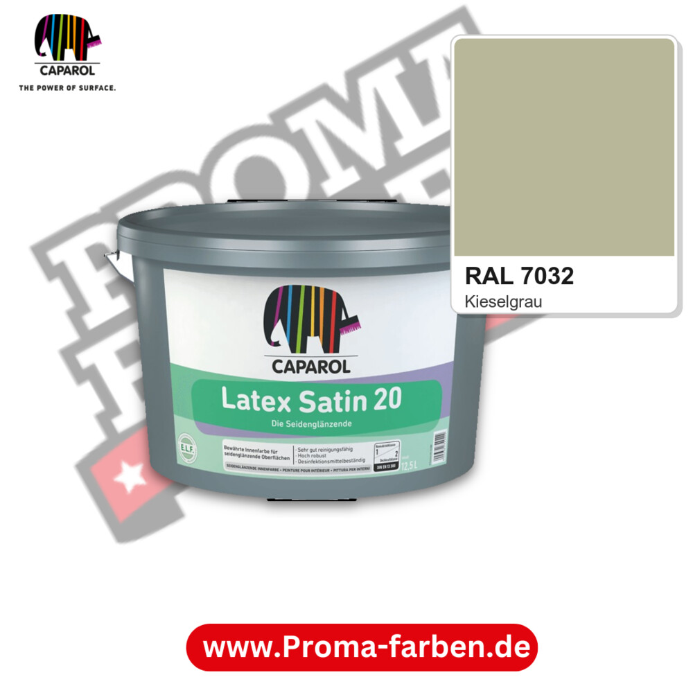 Caparol Latex Satin 20 RAL 7032 kaufen Proma Farben Hamburg