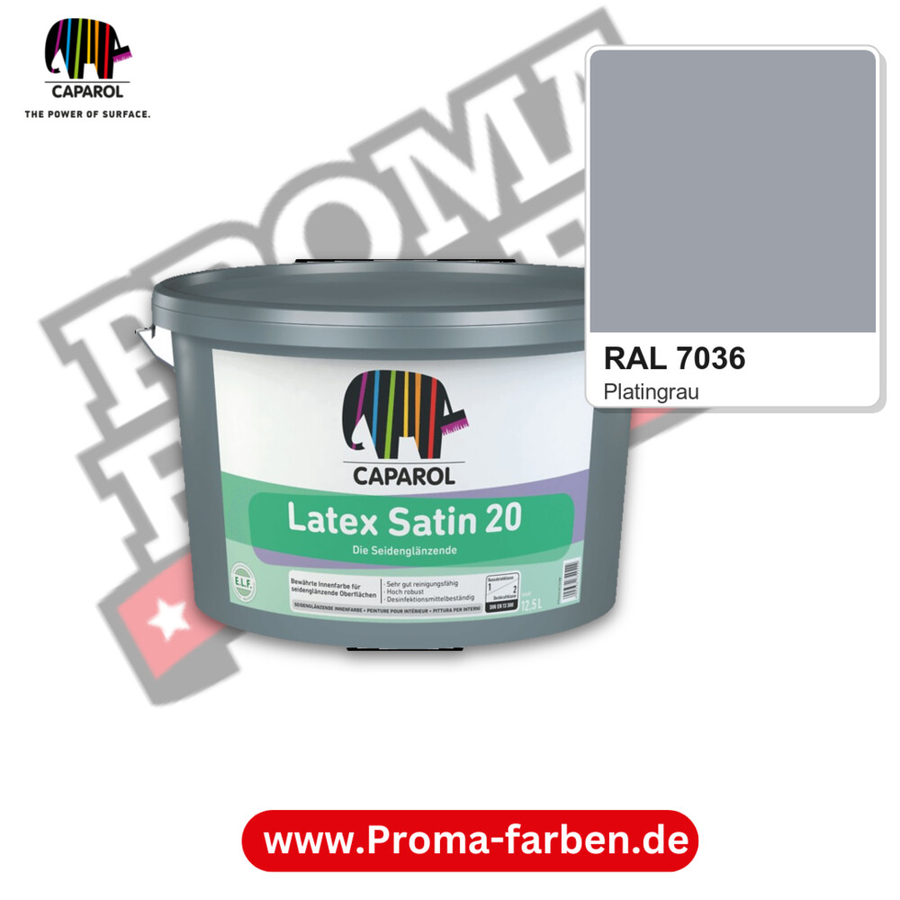 Caparol Latex Satin 20 RAL 7036 kaufen Proma Farben Hamburg