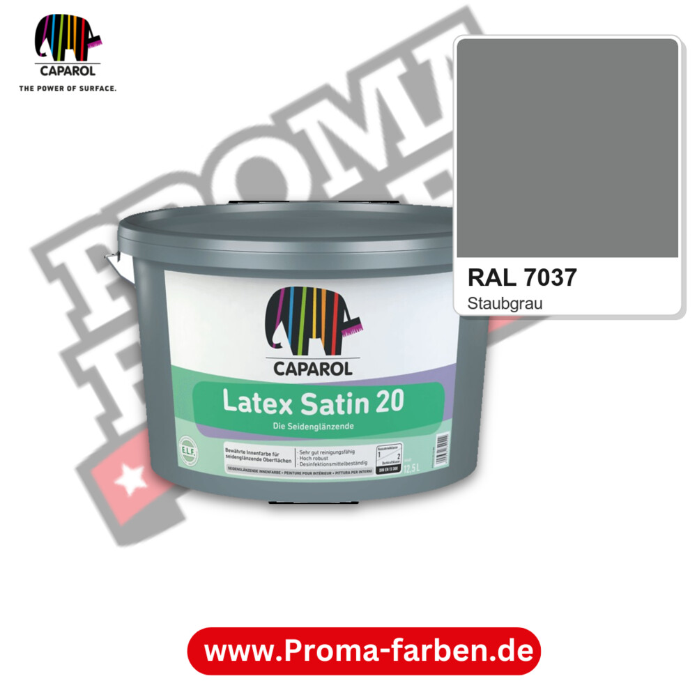 Caparol Latex Satin 20 RAL 7037 kaufen Proma Farben Hamburg