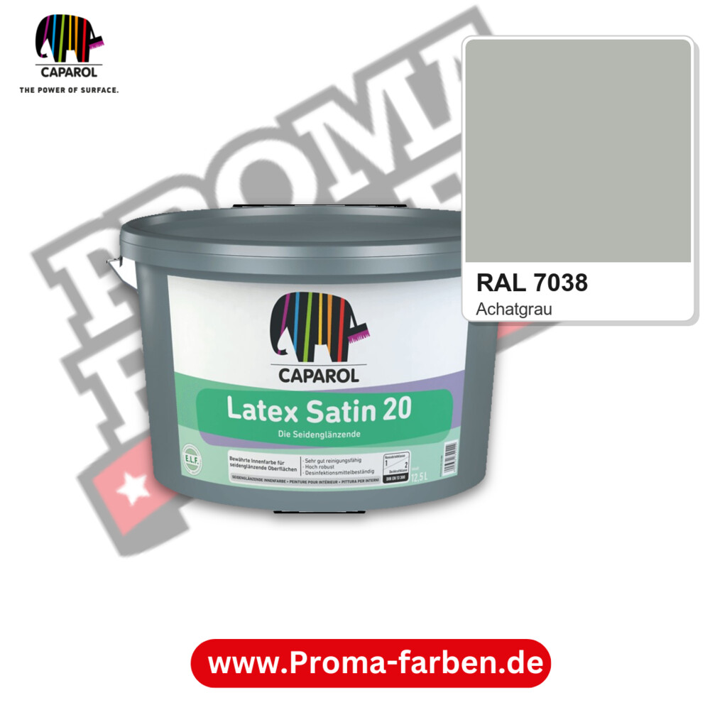 Caparol Latex Satin 20 RAL 7038 kaufen Proma Farben Hamburg