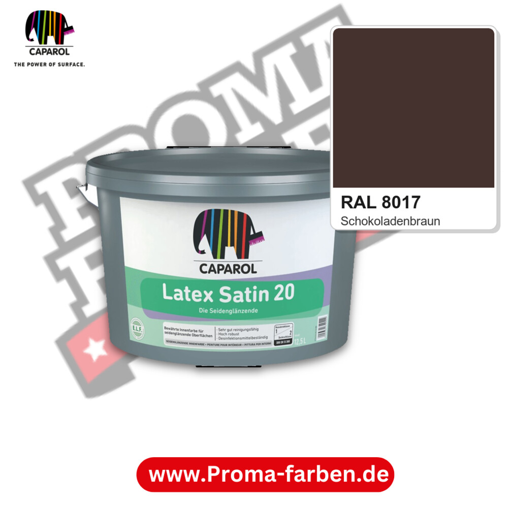 Caparol Latex Satin 20 RAL 8017 kaufen Proma Farben Hamburg