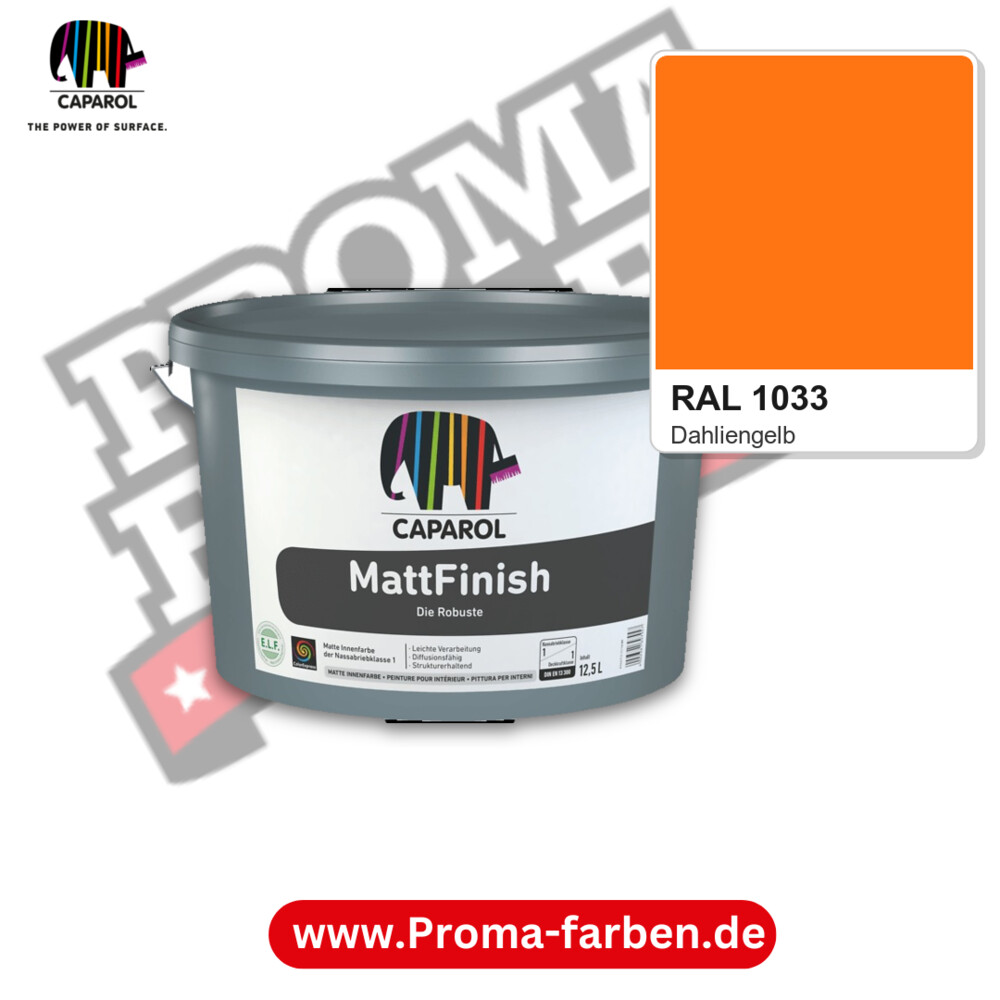 Caparol MattFinish RAL 1033 kaufen Proma Farben Hamburg