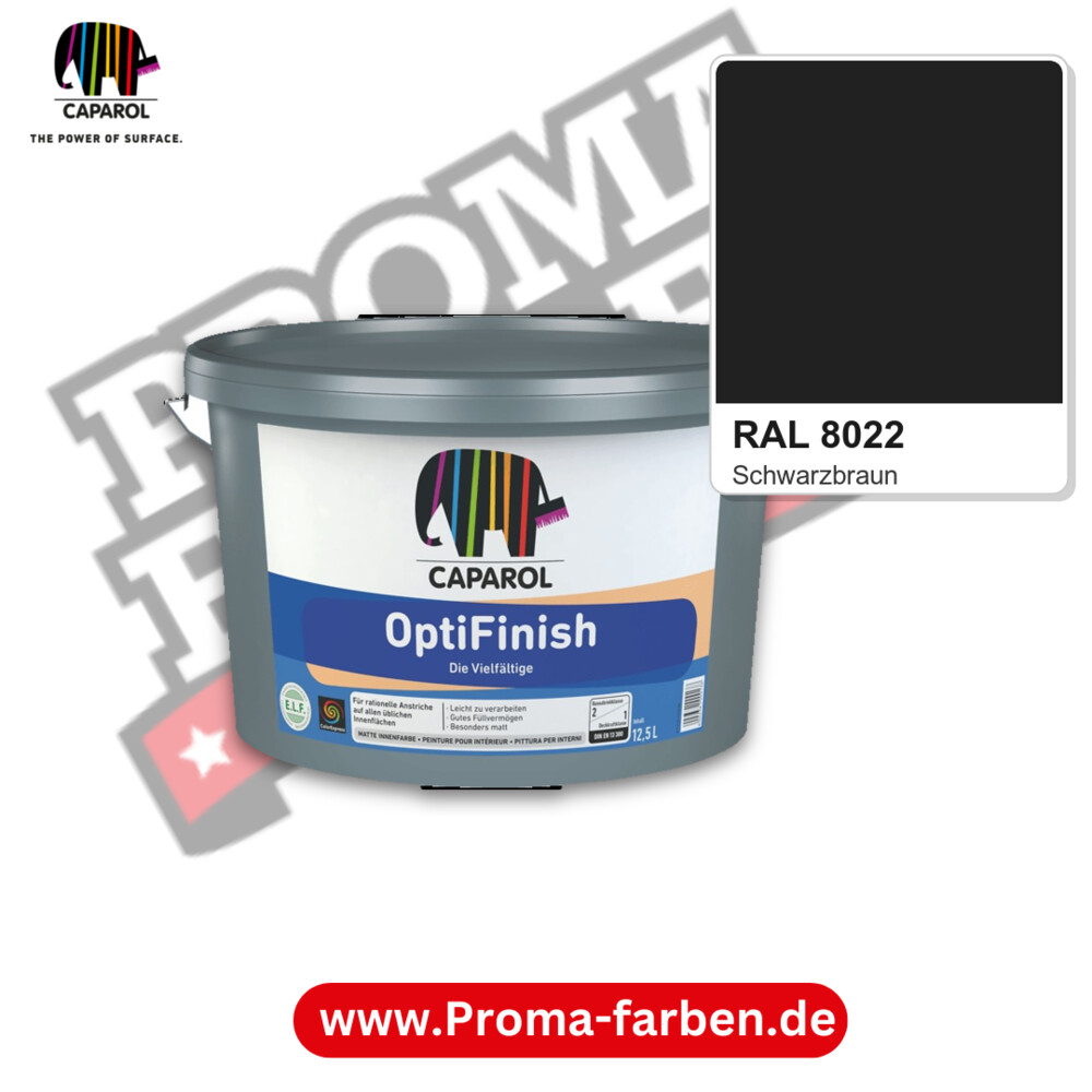 Caparol OptiFinish RAL 8022 kaufen Proma Farben Hamburg