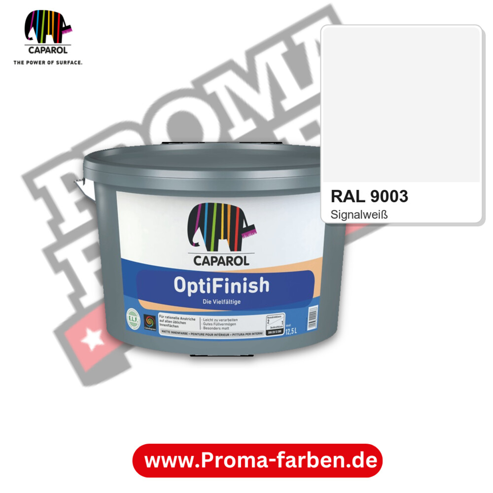 Caparol OptiFinish RAL 9003 kaufen Proma Farben Hamburg