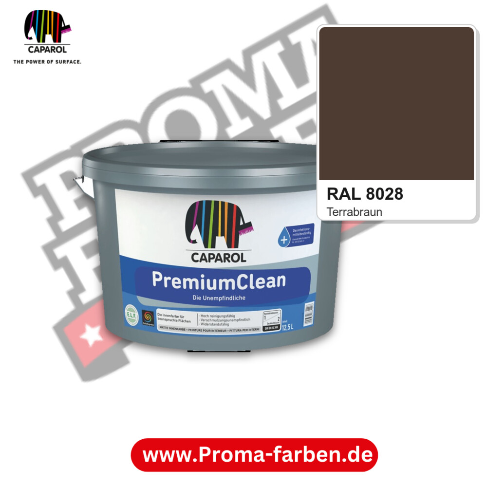 Caparol PremiumClean RAL 8028 kaufen Proma Farben Hamburg