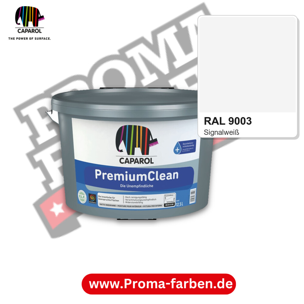 Caparol PremiumClean RAL 9003 kaufen Proma Farben Hamburg