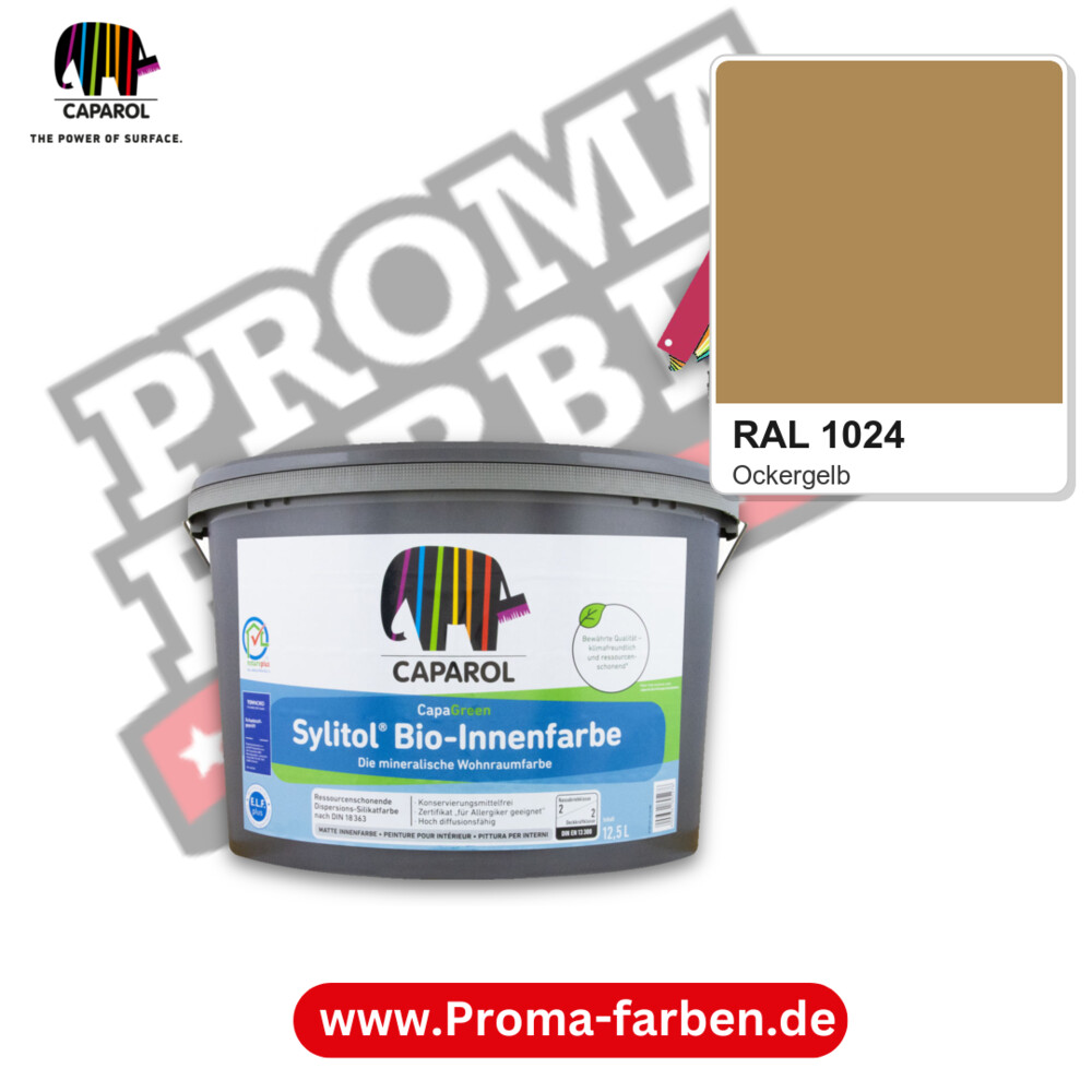 Caparol Sylitol Bio Innenfarbe RAL 1024 kaufen Proma Farben Hamburg