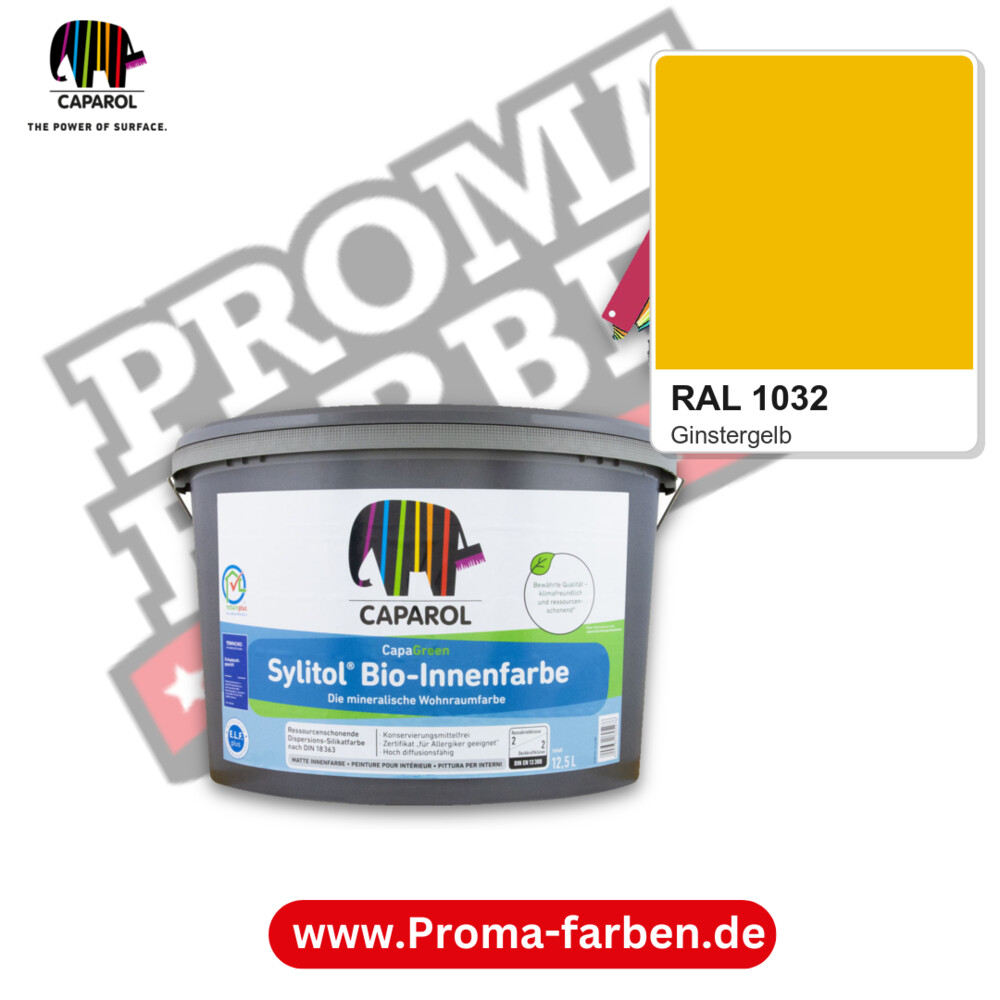 Caparol Sylitol Bio Innenfarbe RAL 1032 kaufen Proma Farben Hamburg