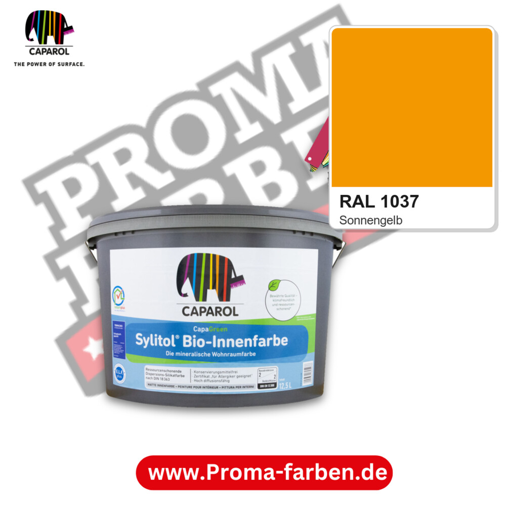 Caparol Sylitol Bio Innenfarbe RAL 1037 kaufen Proma Farben Hamburg