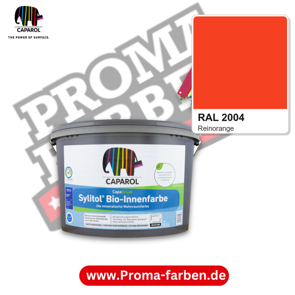Caparol Sylitol Bio Innenfarbe RAL 2004 kaufen Proma Farben Hamburg
