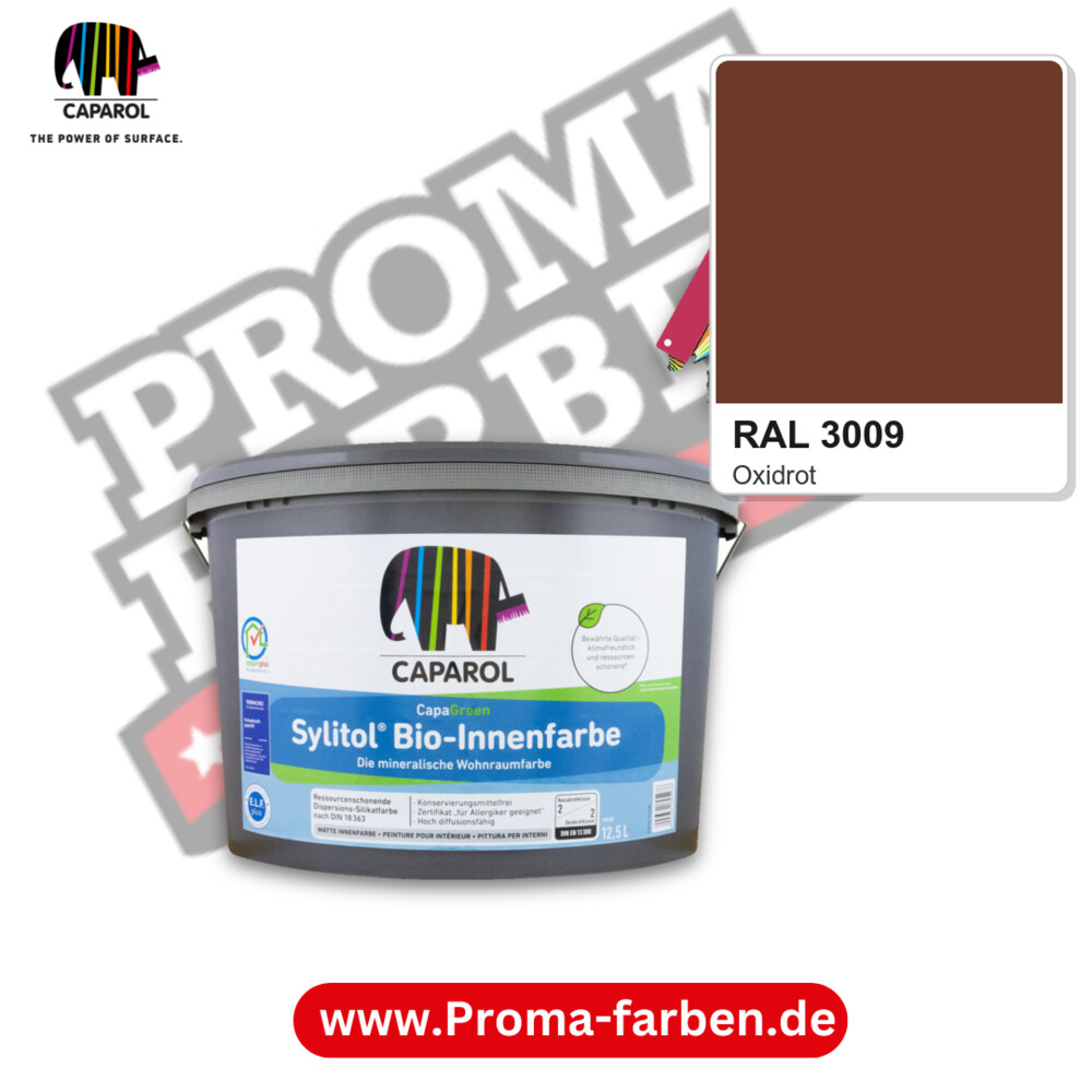 Caparol Sylitol Bio Innenfarbe RAL 3009 kaufen Proma Farben Hamburg