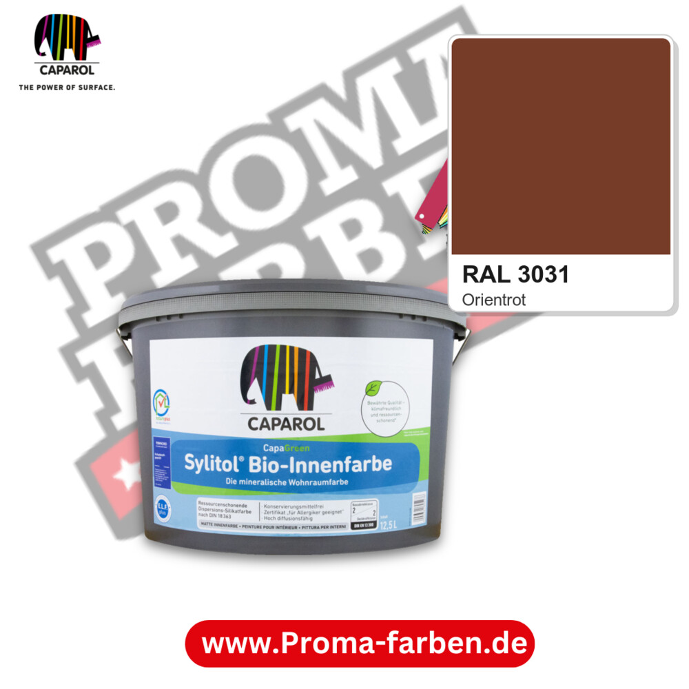Caparol Sylitol Bio Innenfarbe RAL 3031 kaufen Proma Farben Hamburg