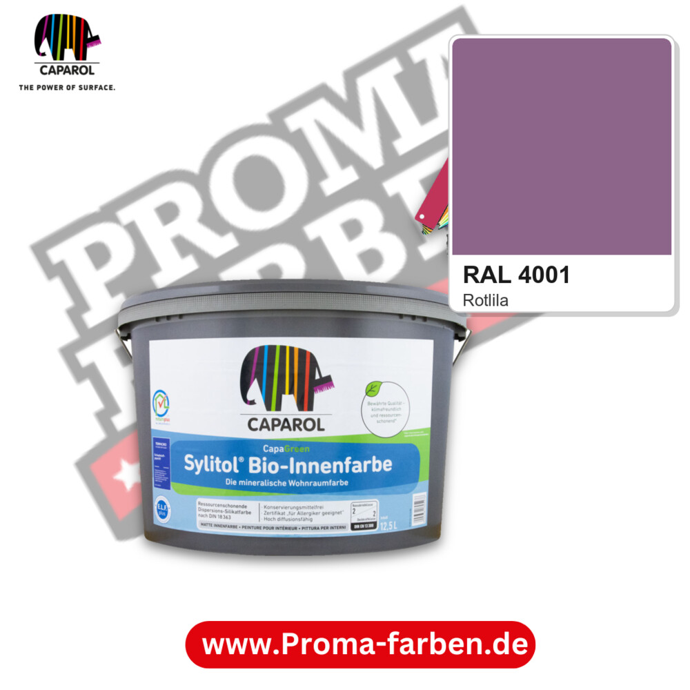 Caparol Sylitol Bio Innenfarbe RAL 4001 kaufen Proma Farben Hamburg