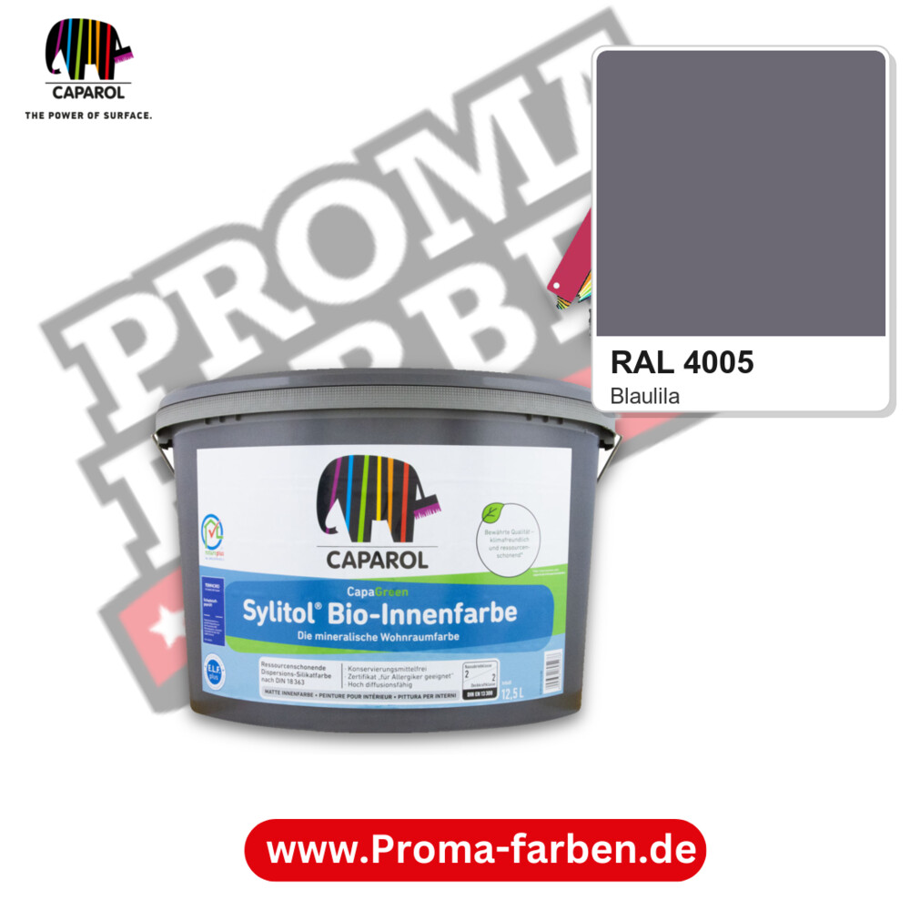 Caparol Sylitol Bio Innenfarbe RAL 4005 kaufen Proma Farben Hamburg
