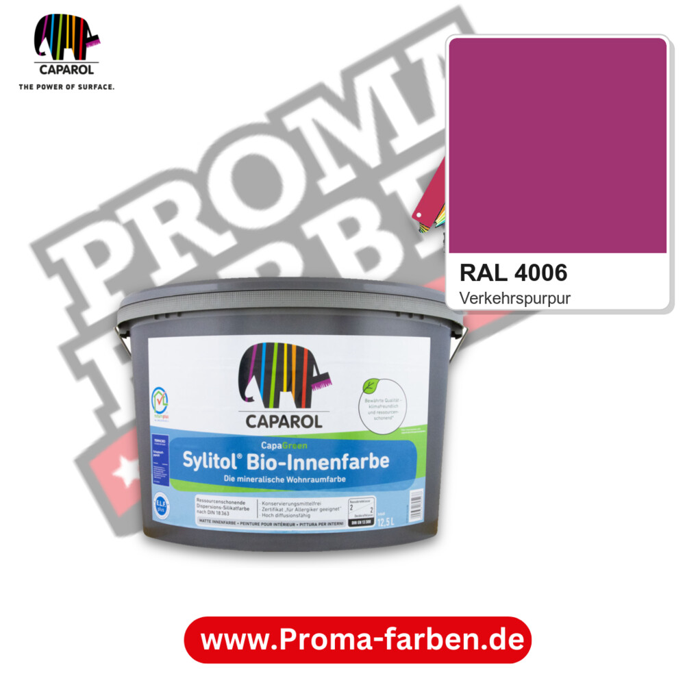 Caparol Sylitol Bio Innenfarbe RAL 4006 kaufen Proma Farben Hamburg