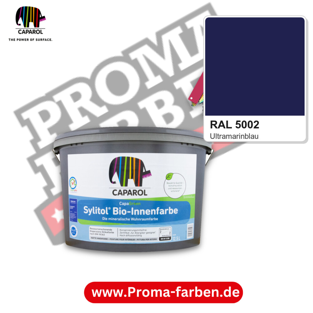 Caparol Sylitol Bio Innenfarbe RAL 5002 kaufen Proma Farben Hamburg