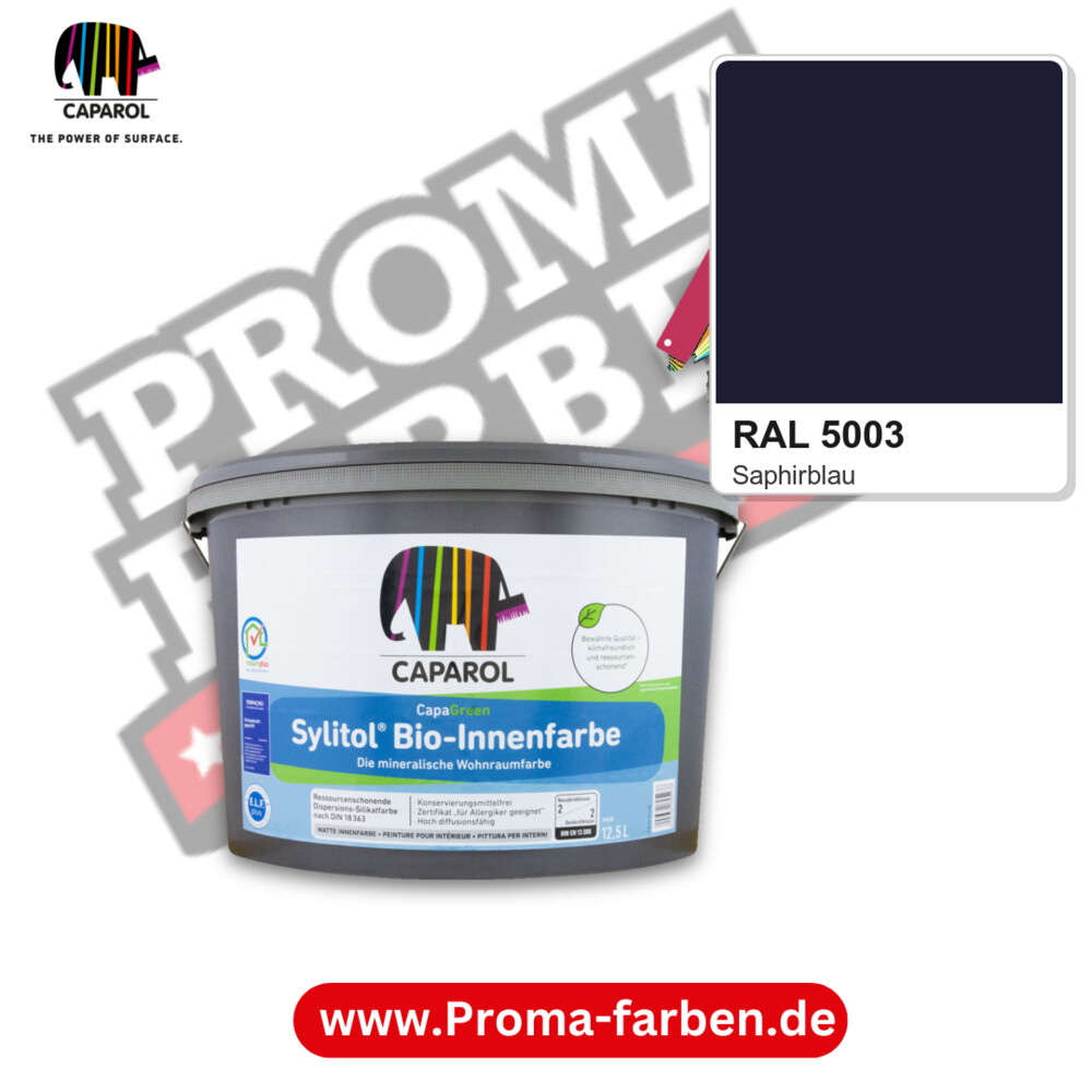 Caparol Sylitol Bio Innenfarbe RAL 5003 kaufen Proma Farben Hamburg