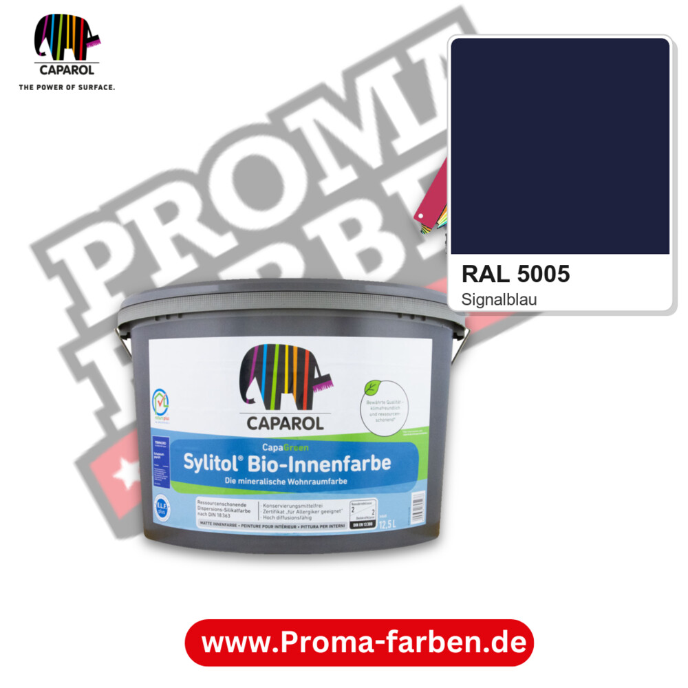 Caparol Sylitol Bio Innenfarbe RAL 5005 kaufen Proma Farben Hamburg