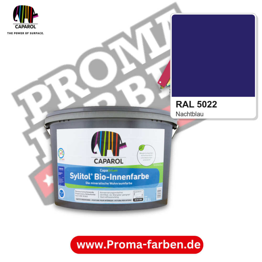 Caparol Sylitol Bio Innenfarbe RAL 5022 kaufen Proma Farben Hamburg