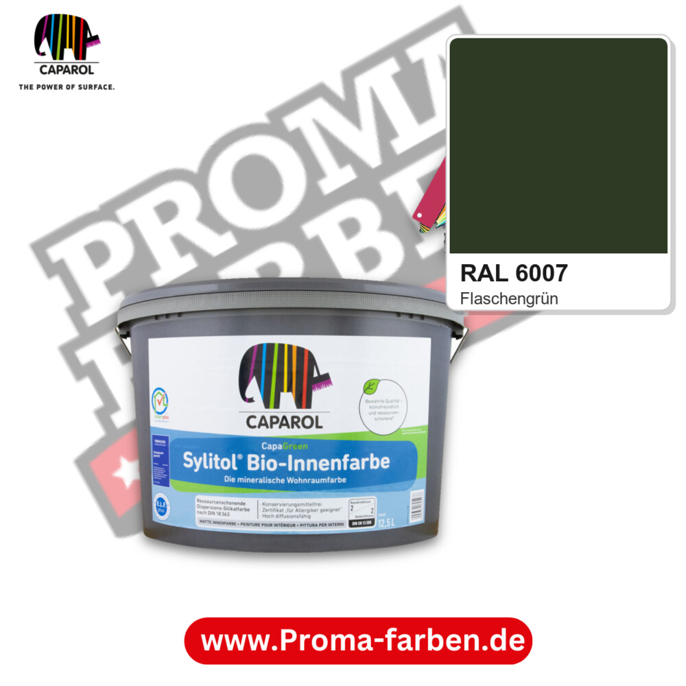 Caparol Sylitol Bio Innenfarbe RAL 6007 kaufen Proma Farben Hamburg